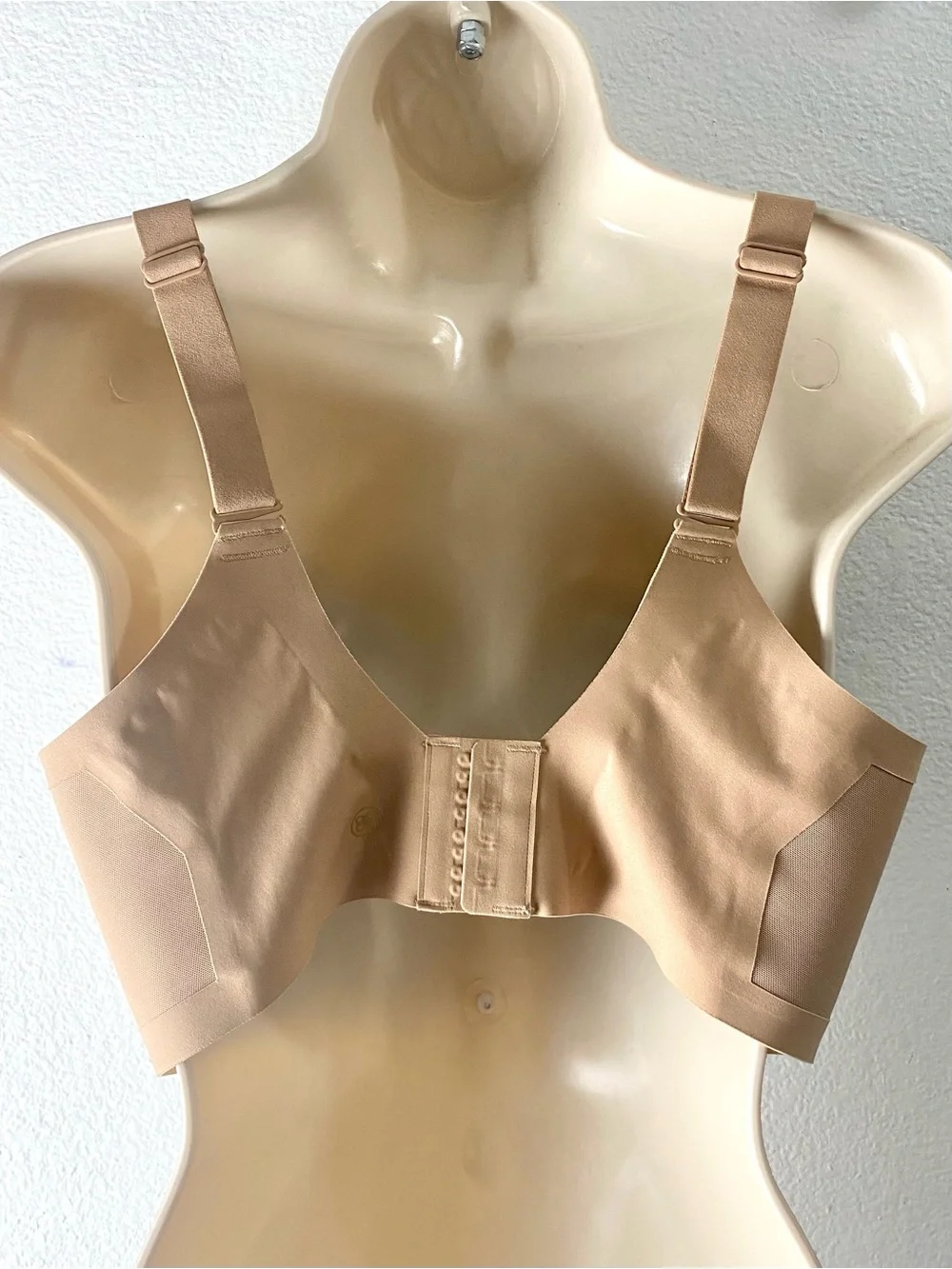 Honeylove Wire Free Cross Over Bra Size XL++ 38F 38G Sand Neutral Tan EUC